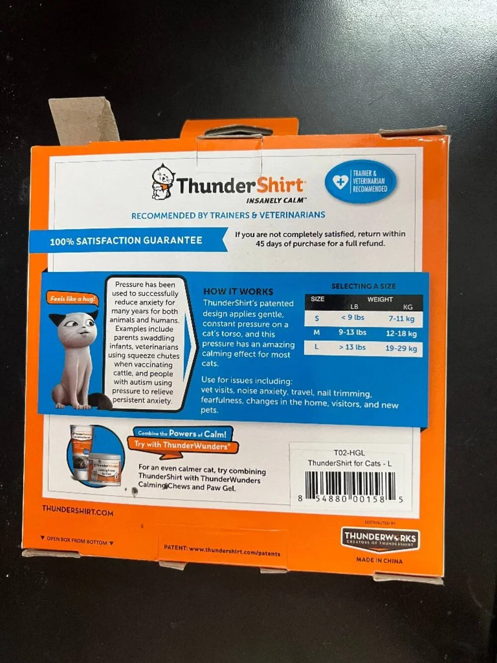 Thundershirt cats large